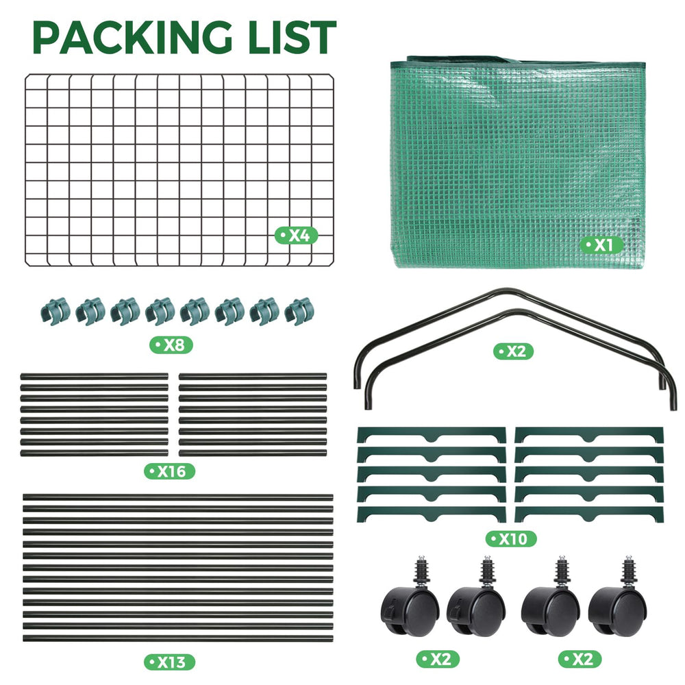 Ohuhu stored disassembled parts showing compact storage and transport convenience
