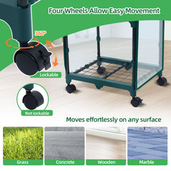 Ohuhu transparent PVC cover closeup highlighting high light transmission for plant growth