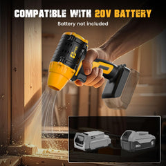 ohyes sweeping nozzle clearing patio furniture for quick debris cleanup