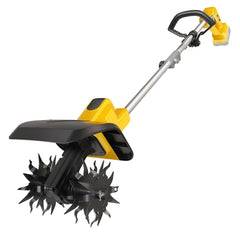 OihPar front view of cordless tiller showing compact design and portability