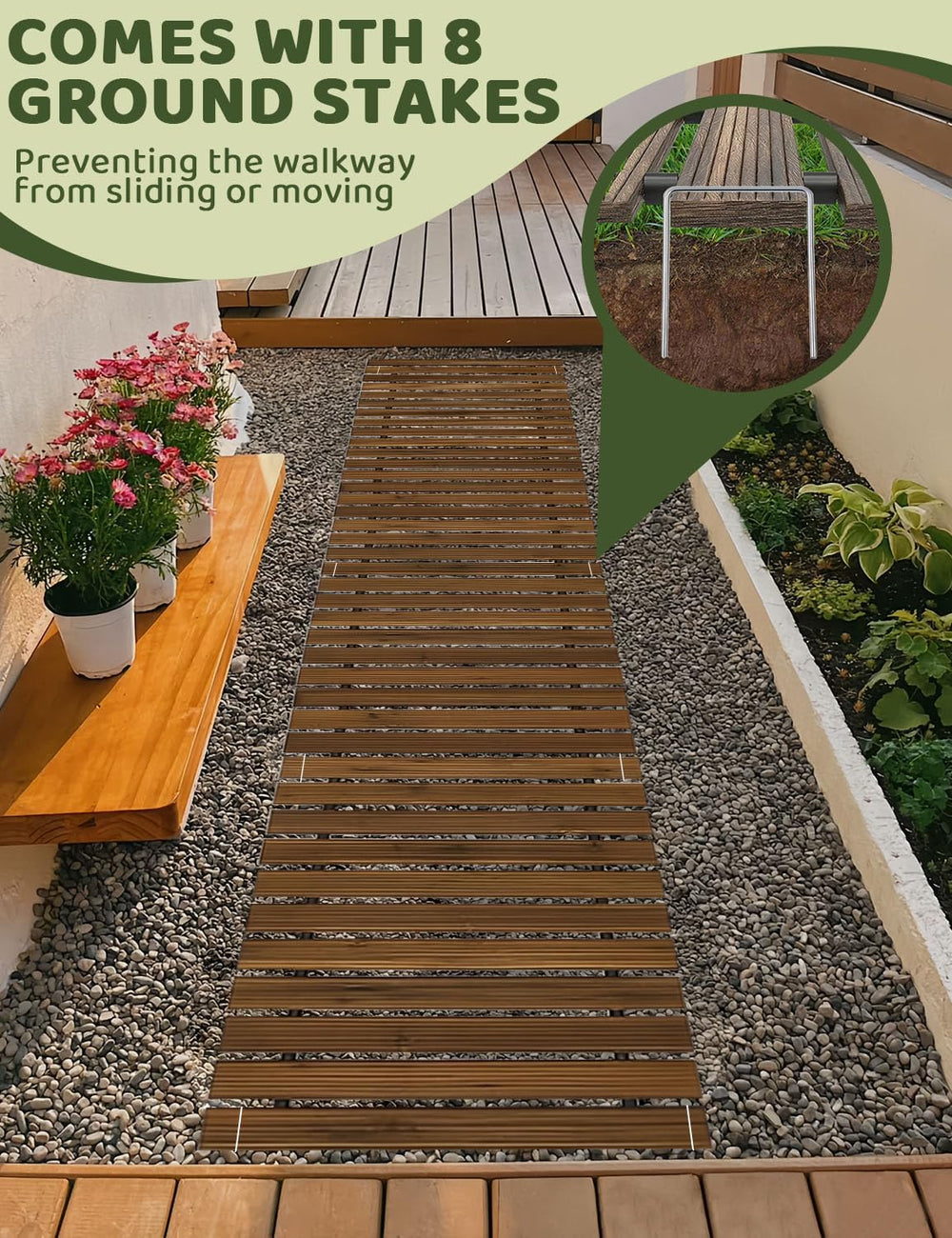 OIHYA rolled walkway stored compactly for easy transport and simple storage