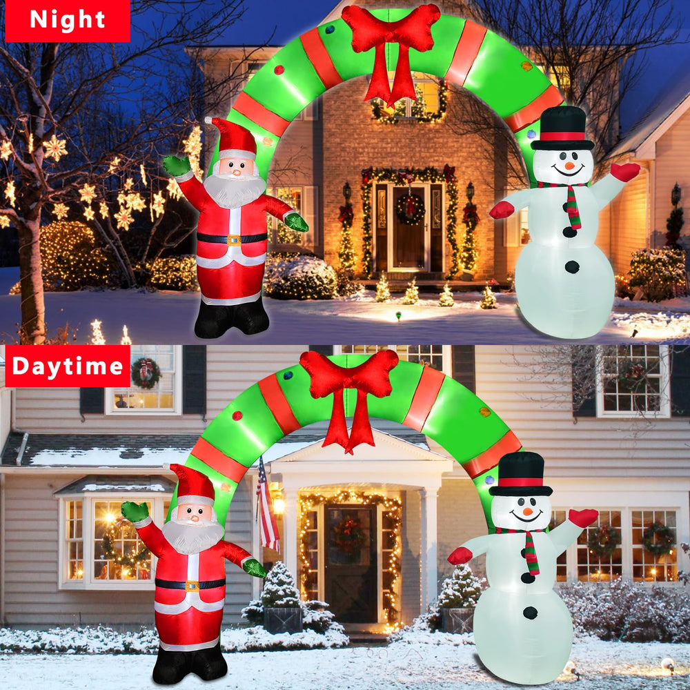 OILCUP LED lights at night creating bright holiday ambiance