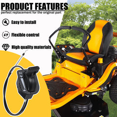 oilutil installed on Cub Cadet throttle linkage for smoother control
