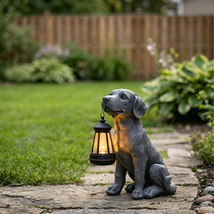 Oinas lantern detail with visible on/off switch and solar panel, offering easy operation