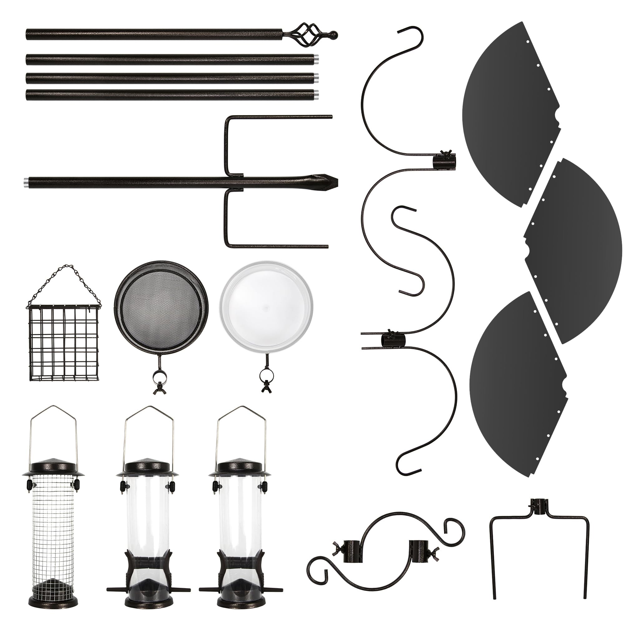 Ointo Garden pole height comparison with hand showing 94-inch scale and easy reach benefit