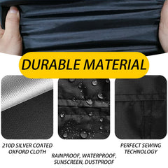 OIOYLEY black and silver fabric sides showing solar warming benefit