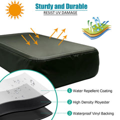 OIOYLEY buckle and elastic fasteners securing cover tight to pool rim