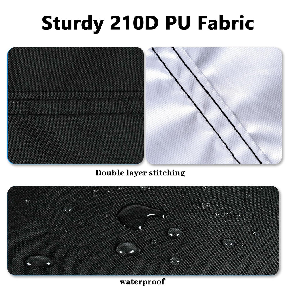 OIOYLEY folded cover in a shed showing compact, space-saving storage