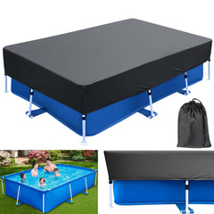 OIOYLEY front view of rectangular pool cover showing full surface protection