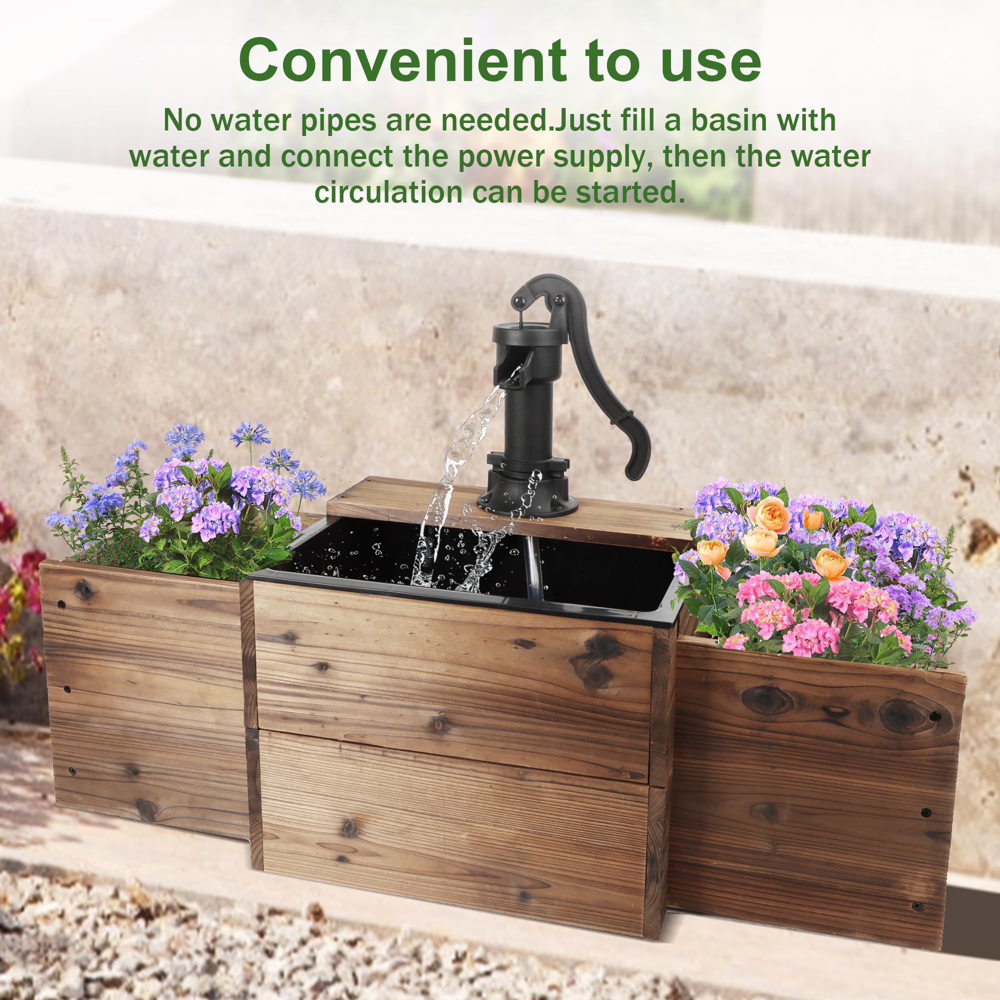 OIPRTGFJ decorative vintage hand pump detail adding classic style and garden character