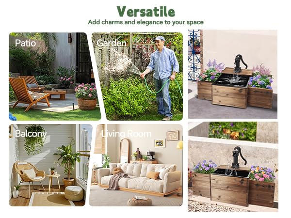 OIPRTGFJ patio lifestyle scene illustrating garden focal point effect