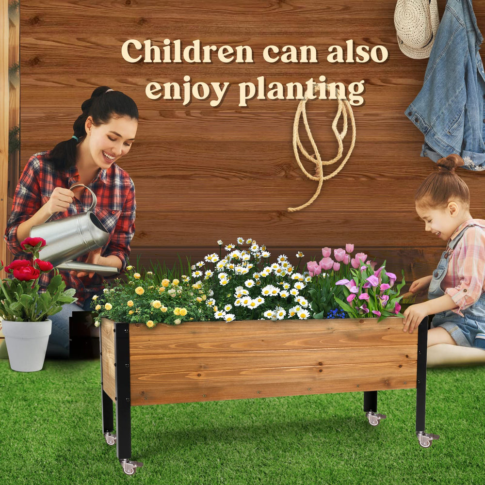 OIPRTGFJ removable non-woven liner with soil ready for planting saves mess and protects wood