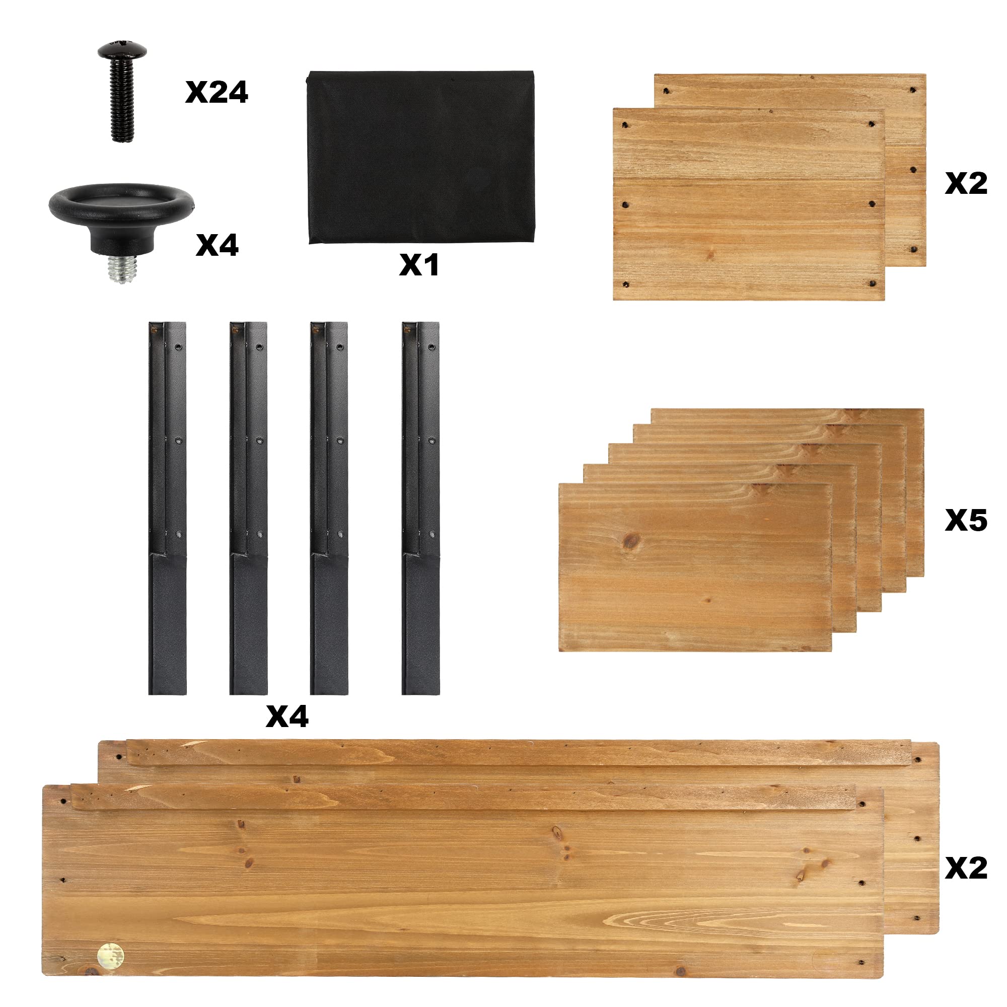 OIPRTGFJ included hardware and instructions for simple assembly