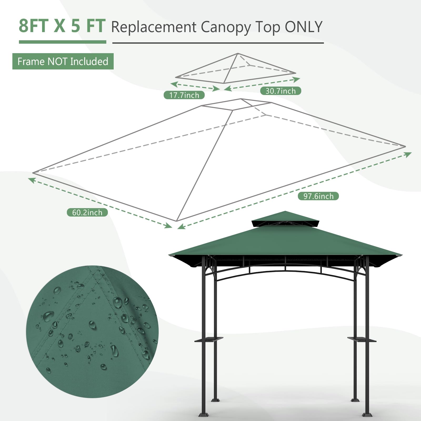 OIPUNSHLE corner pocket detail for secure pole attachment benefit