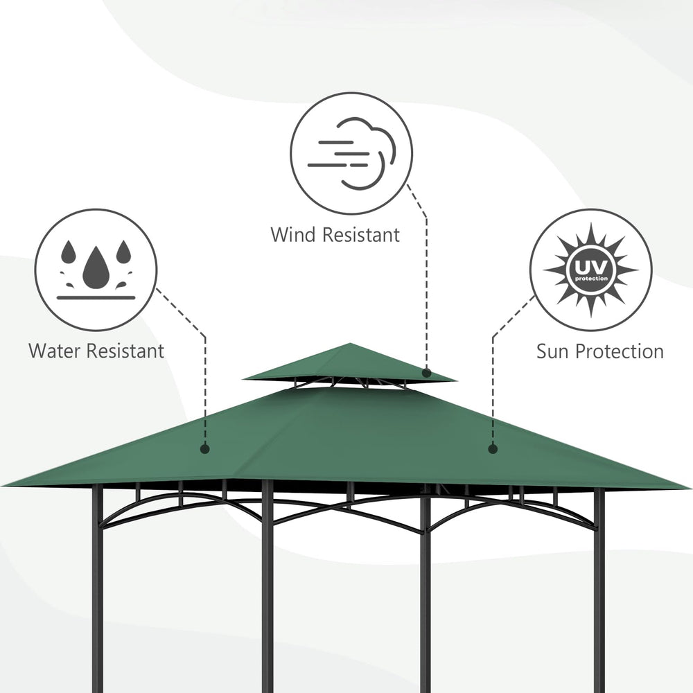 OIPUNSHLE double-tier vent top improves airflow and reduces smoke