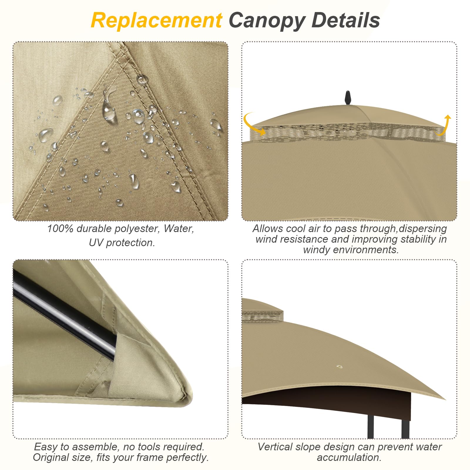 OIPUNSHLE installed canopy in backyard restoring outdoor living protection