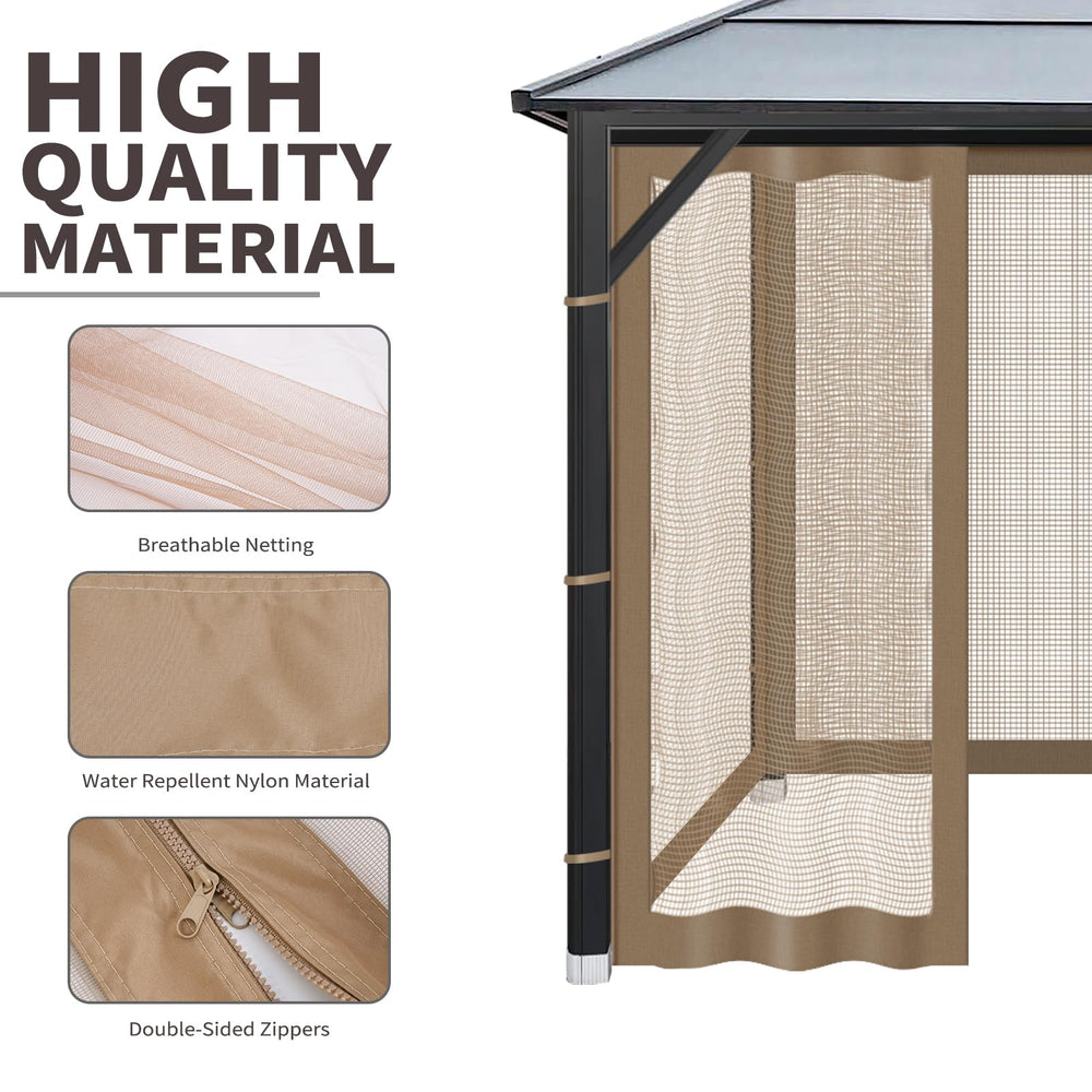 OIPUNSHLE fine polyester mesh close-up demonstrating breathability and insect barrier
