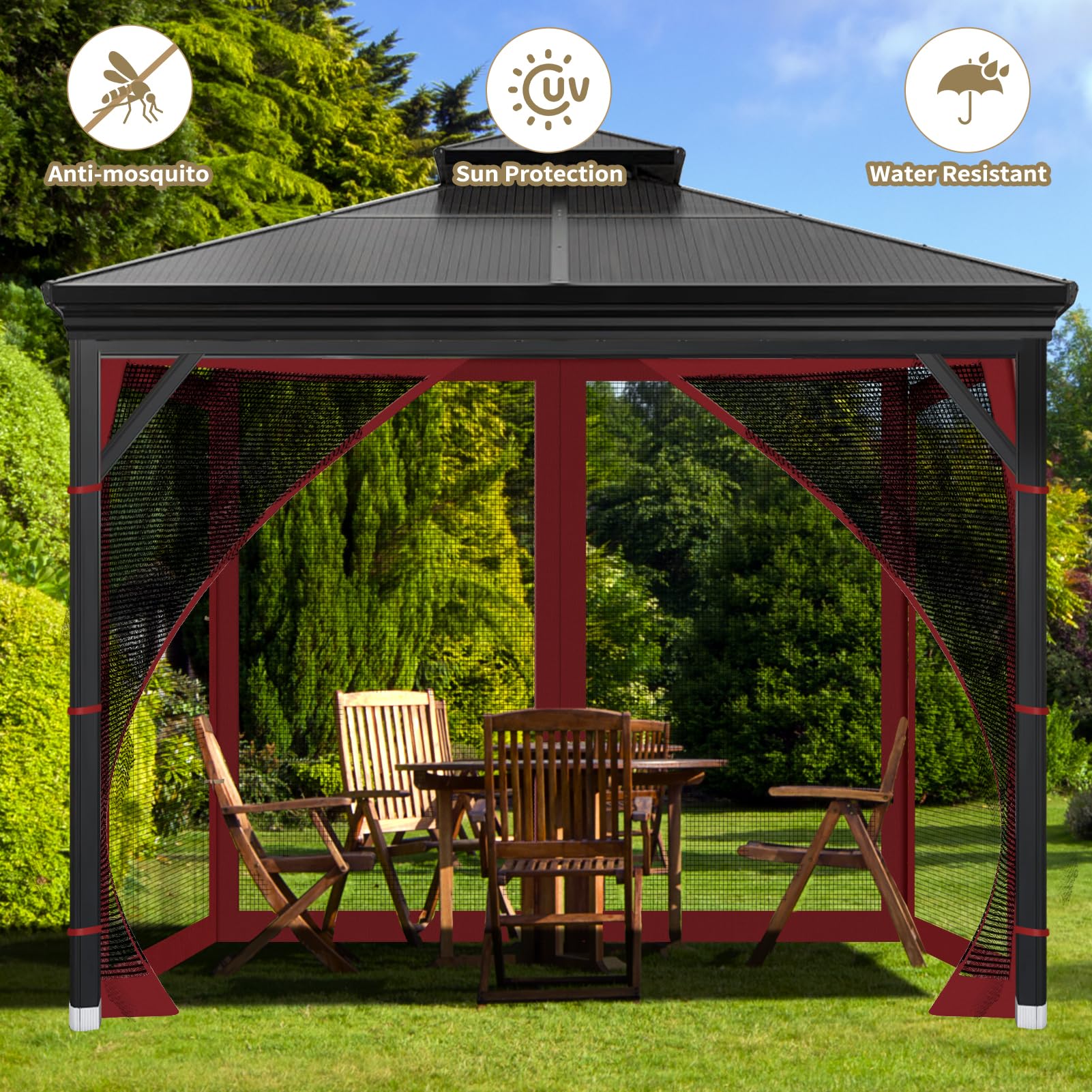 OIPUNSHLE hooks and rings laid out illustrating included mounting hardware convenience