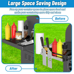 Oiyue magnetic strip holding spatula and scraper securely for quick tool access benefit