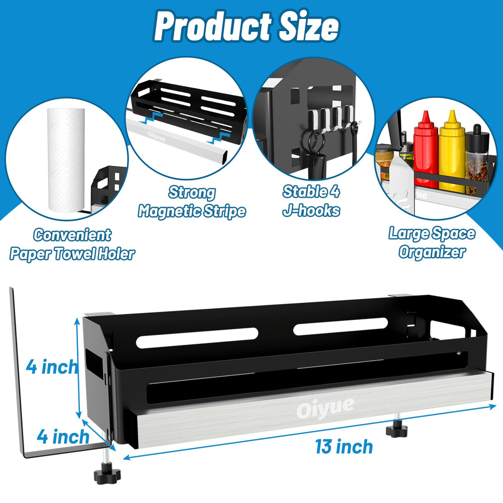 Oiyue mesh shelf close-up showing ventilated design that resists grease and speeds drying