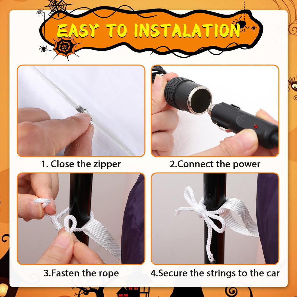 ojustbeok built-in fan and 12V car adapter for fast inflation convenience