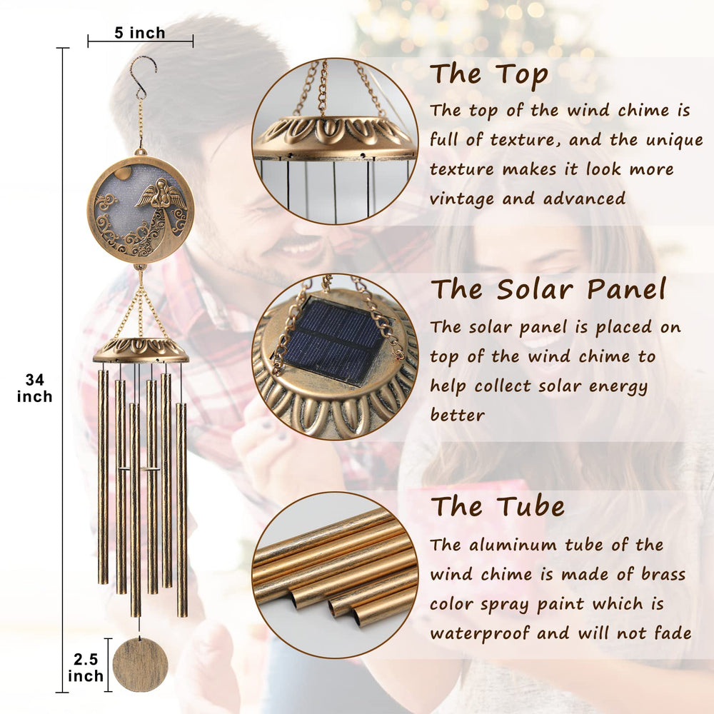 OKAIMEIMEIO wind chime hanging on porch illustrating easy outdoor installation benefit