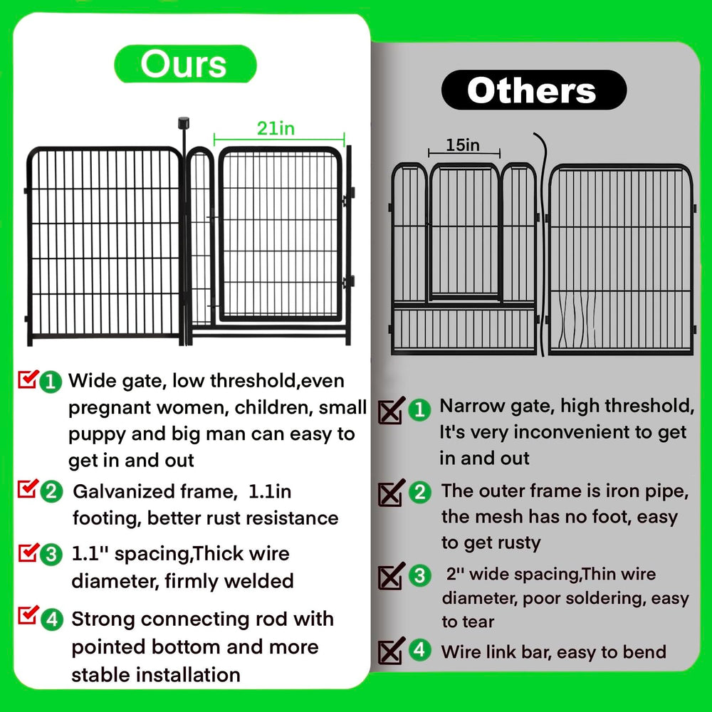 Okaygardn gate open with low threshold for safer entry and carrying items