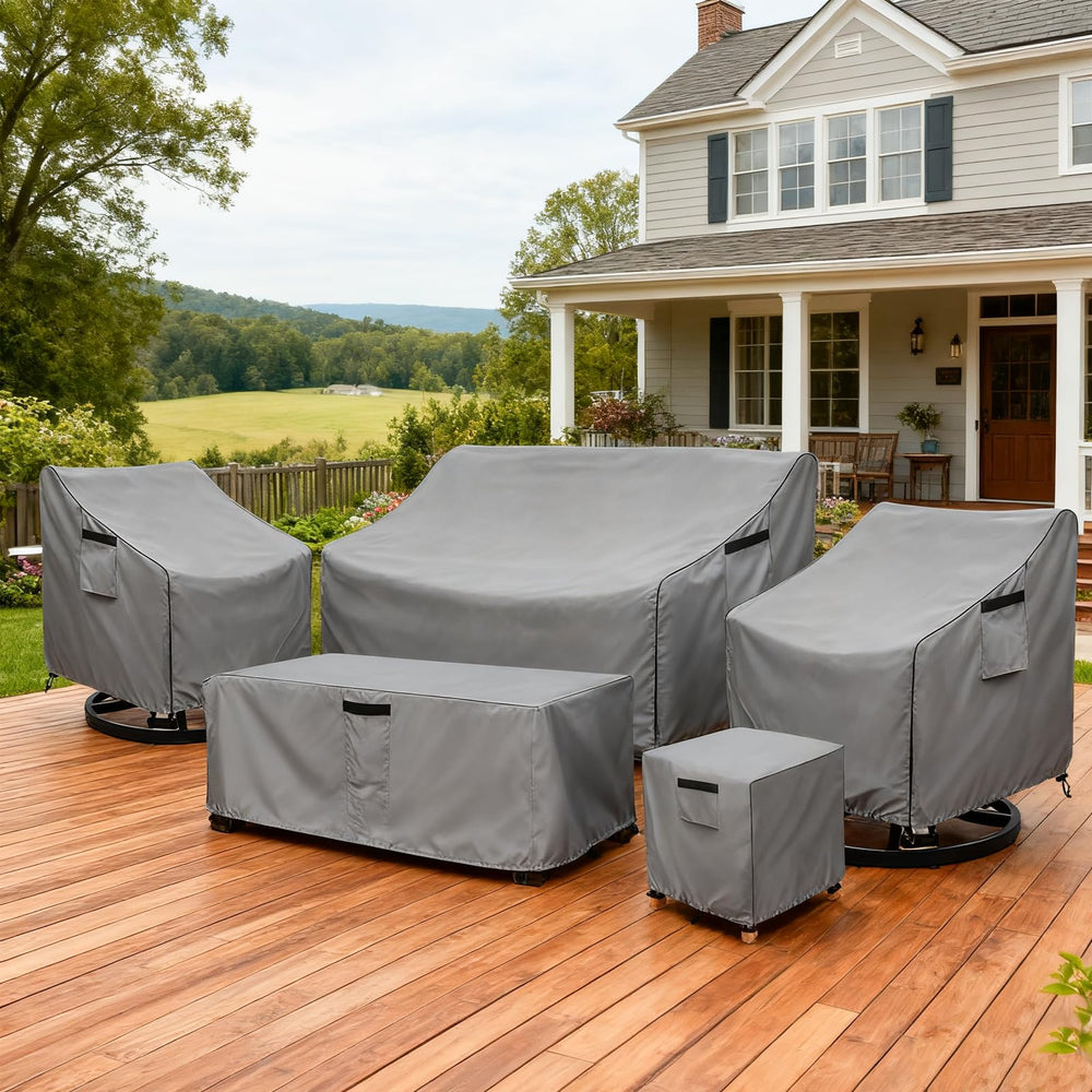 okcool covered chair on patio demonstrating outdoor protection benefit