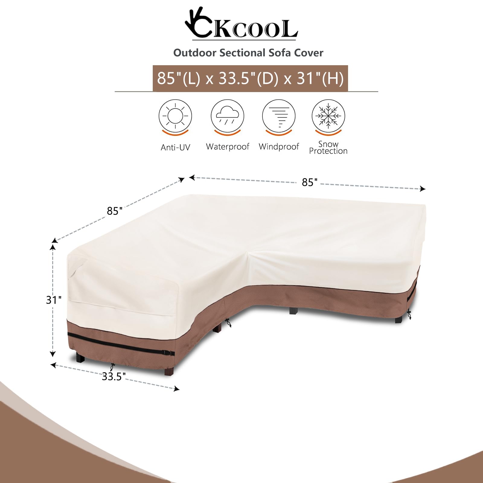 okcool fabric close-up showing waterproof texture and durability