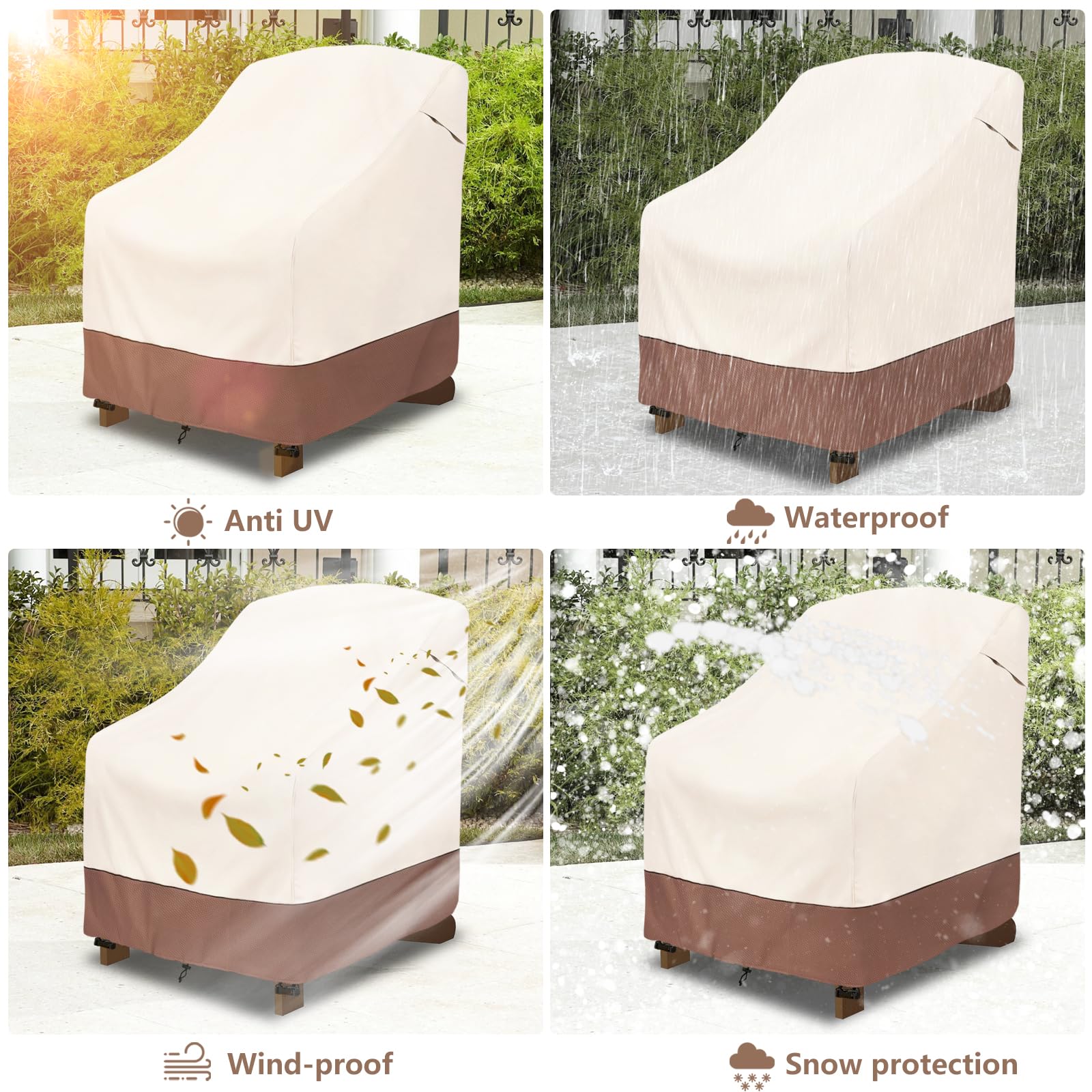 okcool folded cover inside storage bag for compact off-season storage
