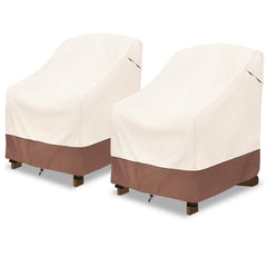 okcool front view of two beige-brown covers showing protective fit benefit