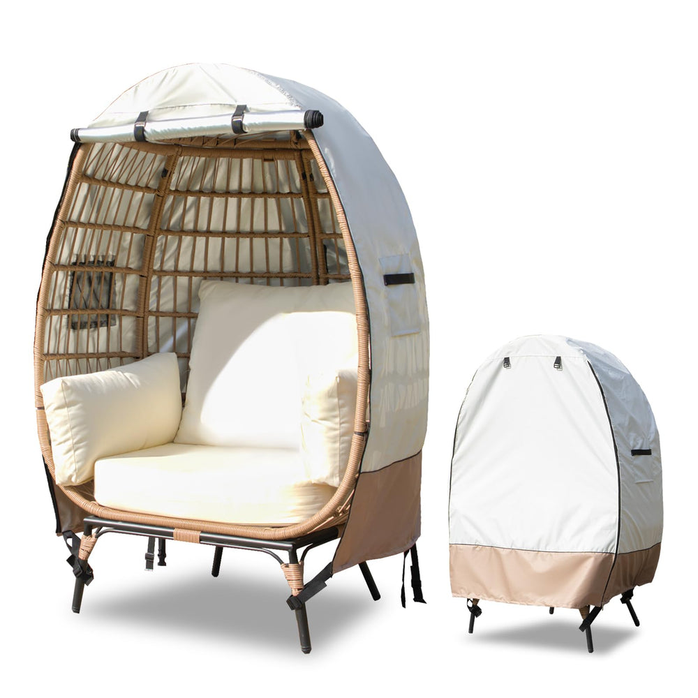 okcool front view cover protecting egg chair for all-weather durability