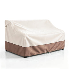 okcool front view of full cover protecting loveseat, shows complete protection benefit