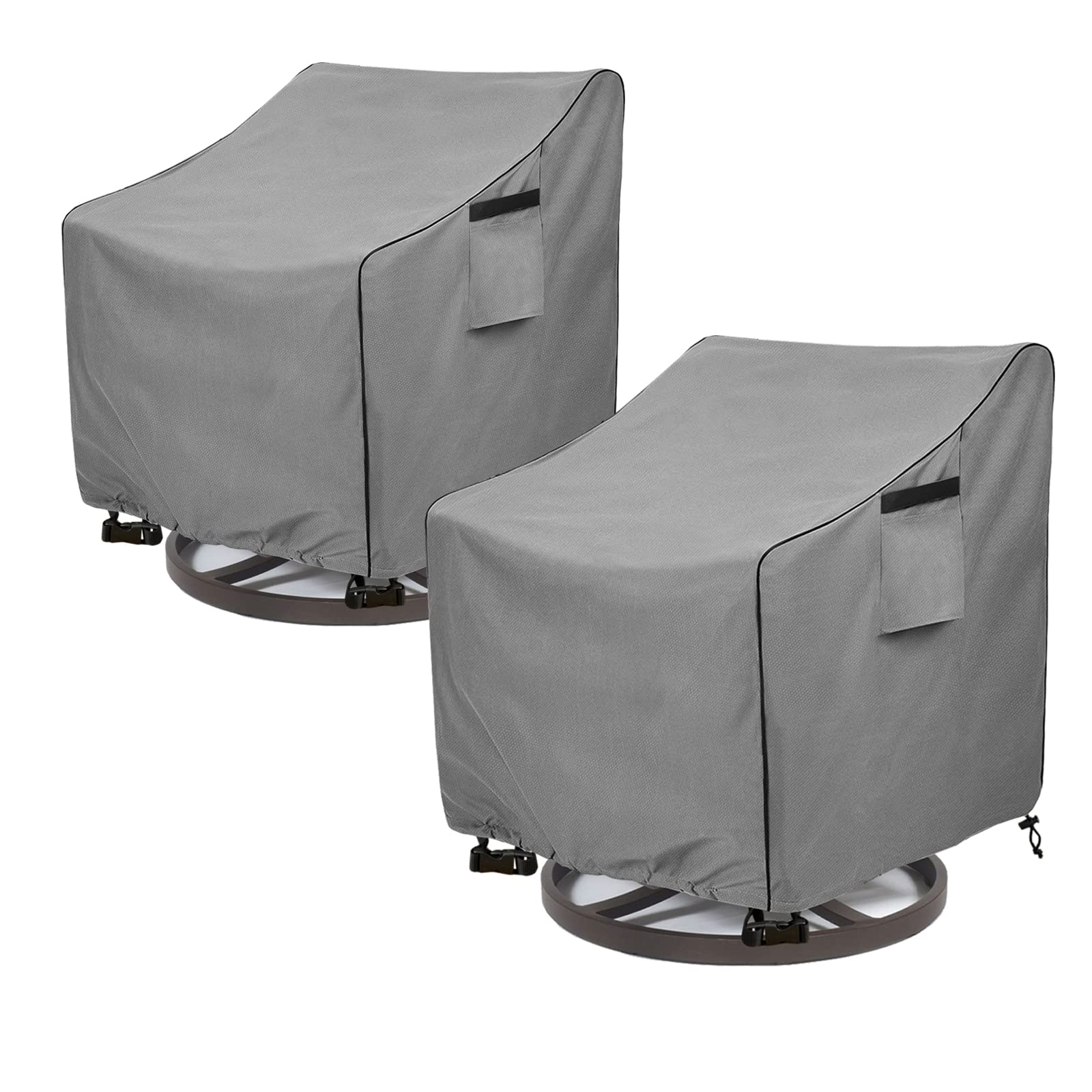 okcool front view of covered patio chair showing full protection benefit