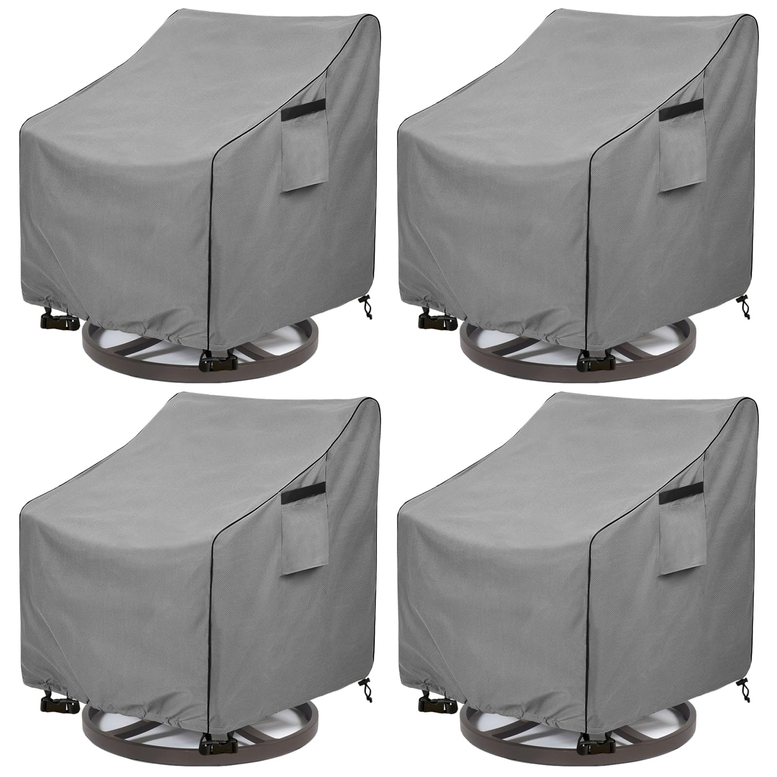 okcool front view of four grey covers showing fit and protection