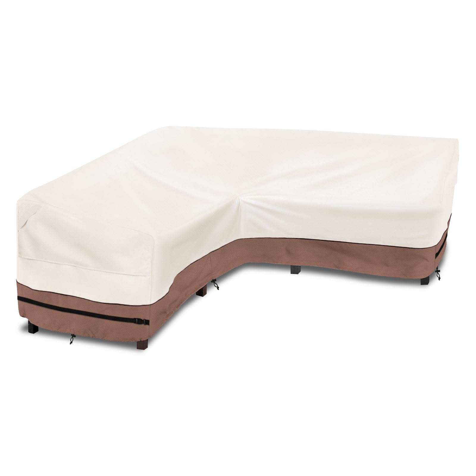 okcool front view V-shaped cover protecting entire sectional