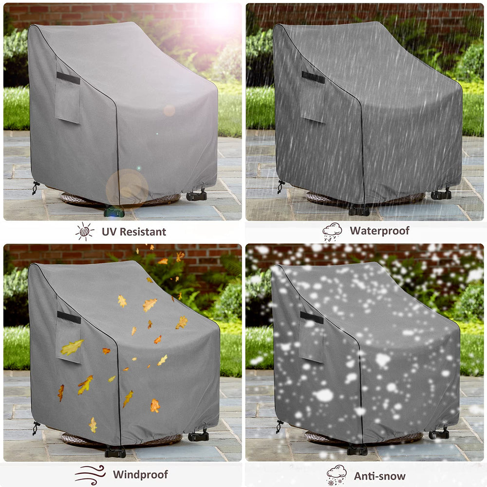 okcool two covers on deck protecting lounge chairs for low maintenance