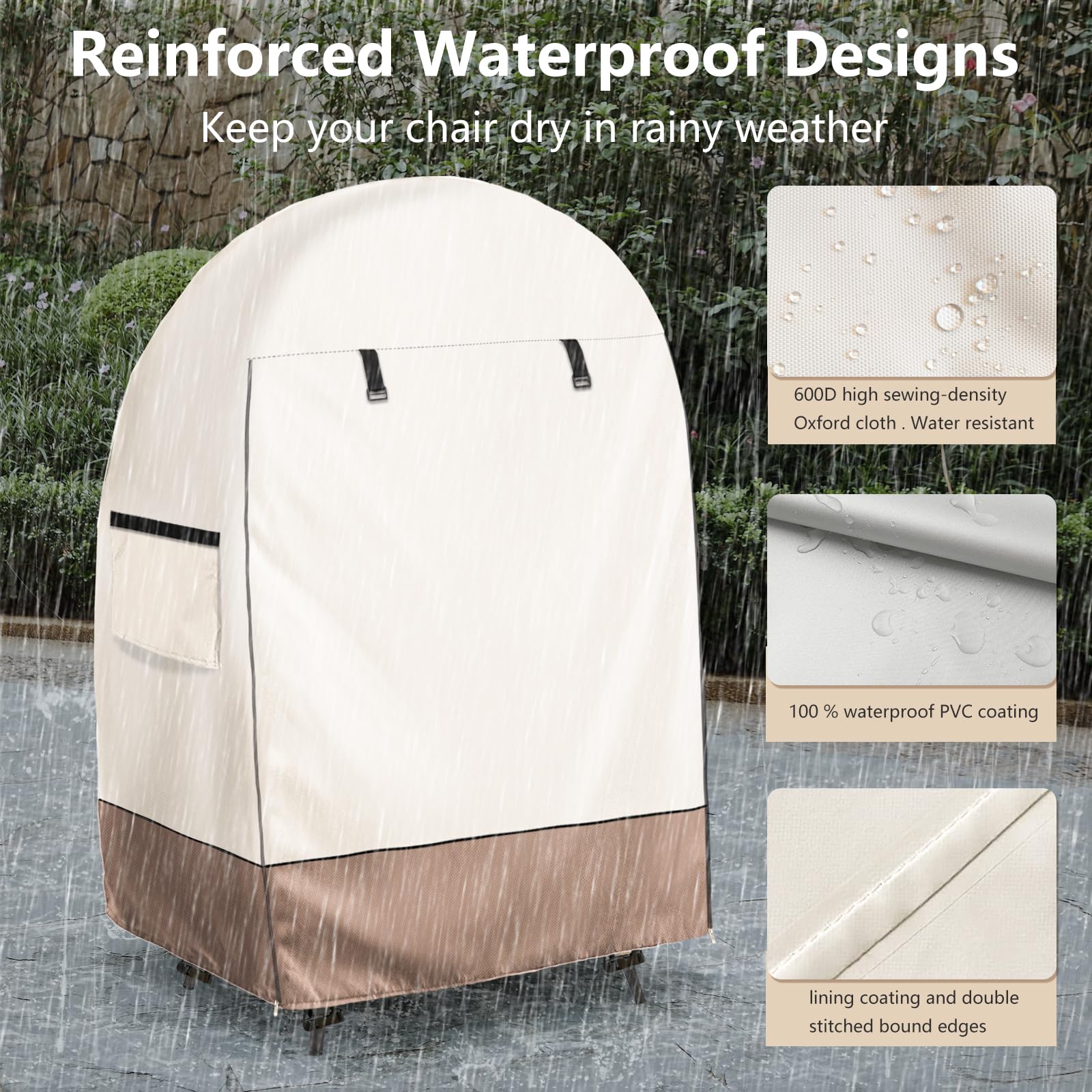 okcool cover on patio setting protecting chair and enhancing decor