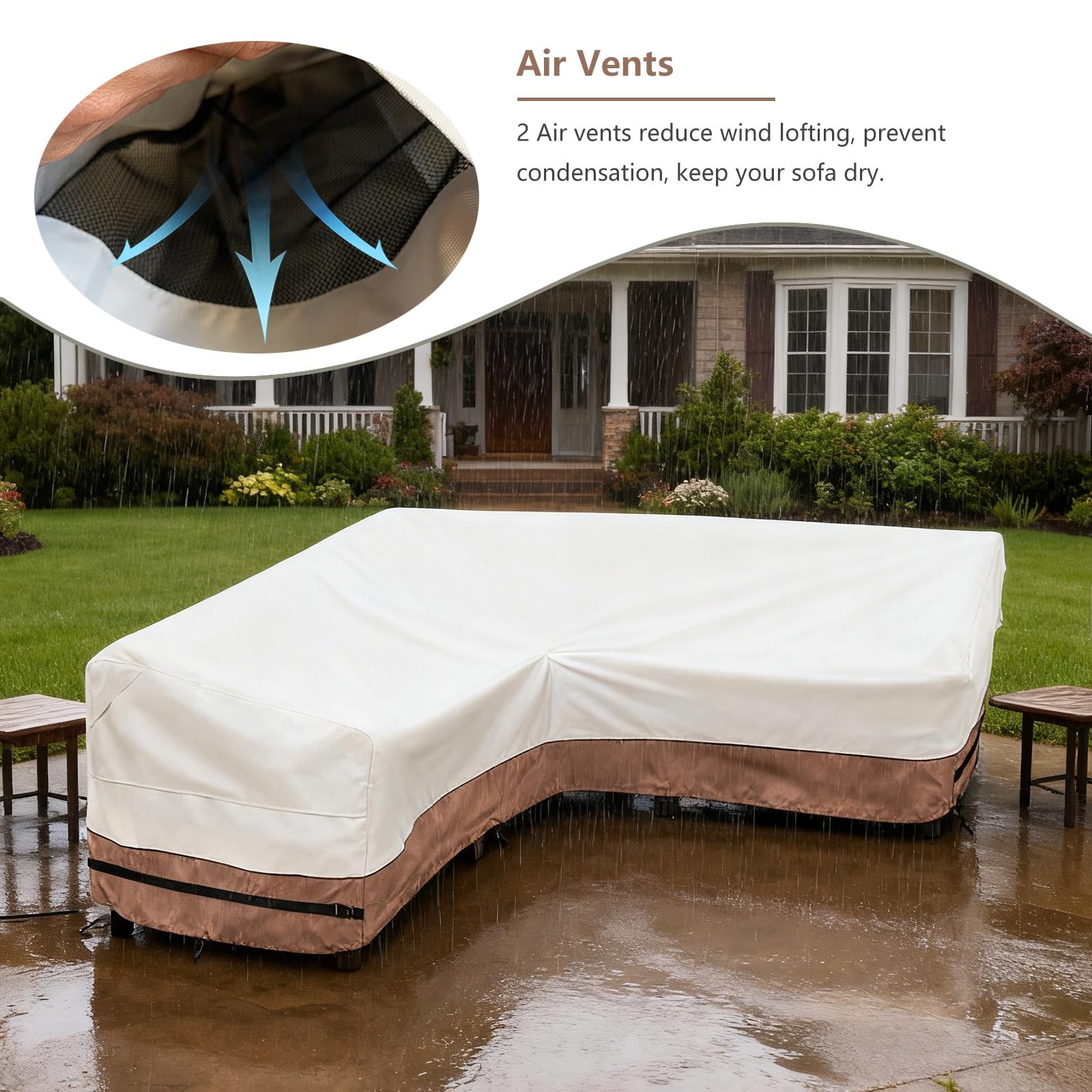 okcool size comparison on patio showing correct scale and fit