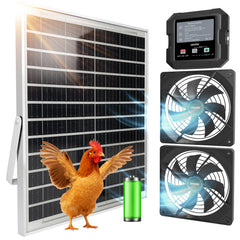 OKKÖBI front assembled unit showing dual fans and weatherproof housing for reliable ventilation