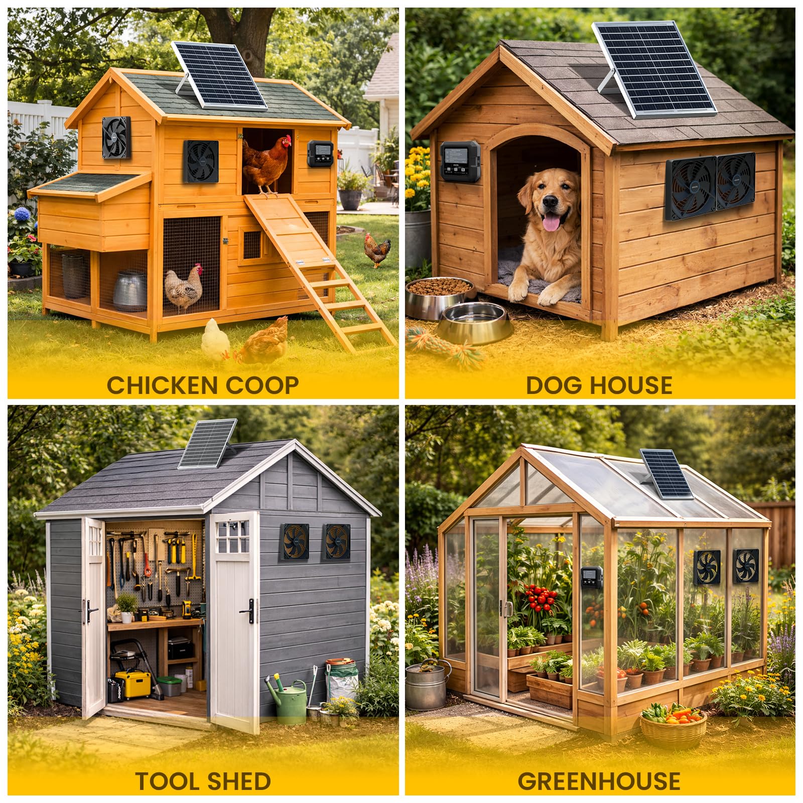 OKKÖBI installed in a chicken coop demonstrating improved airflow and odor reduction