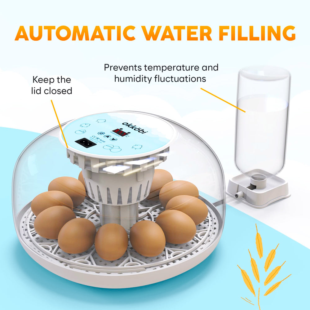 OKKÖBI side water reservoir for effortless humidity refilling