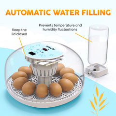 OKKÖBI side water reservoir for effortless humidity refilling