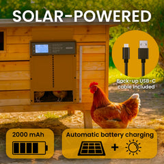 OKKÖBI solar panel top view highlighting independent charging and reliability