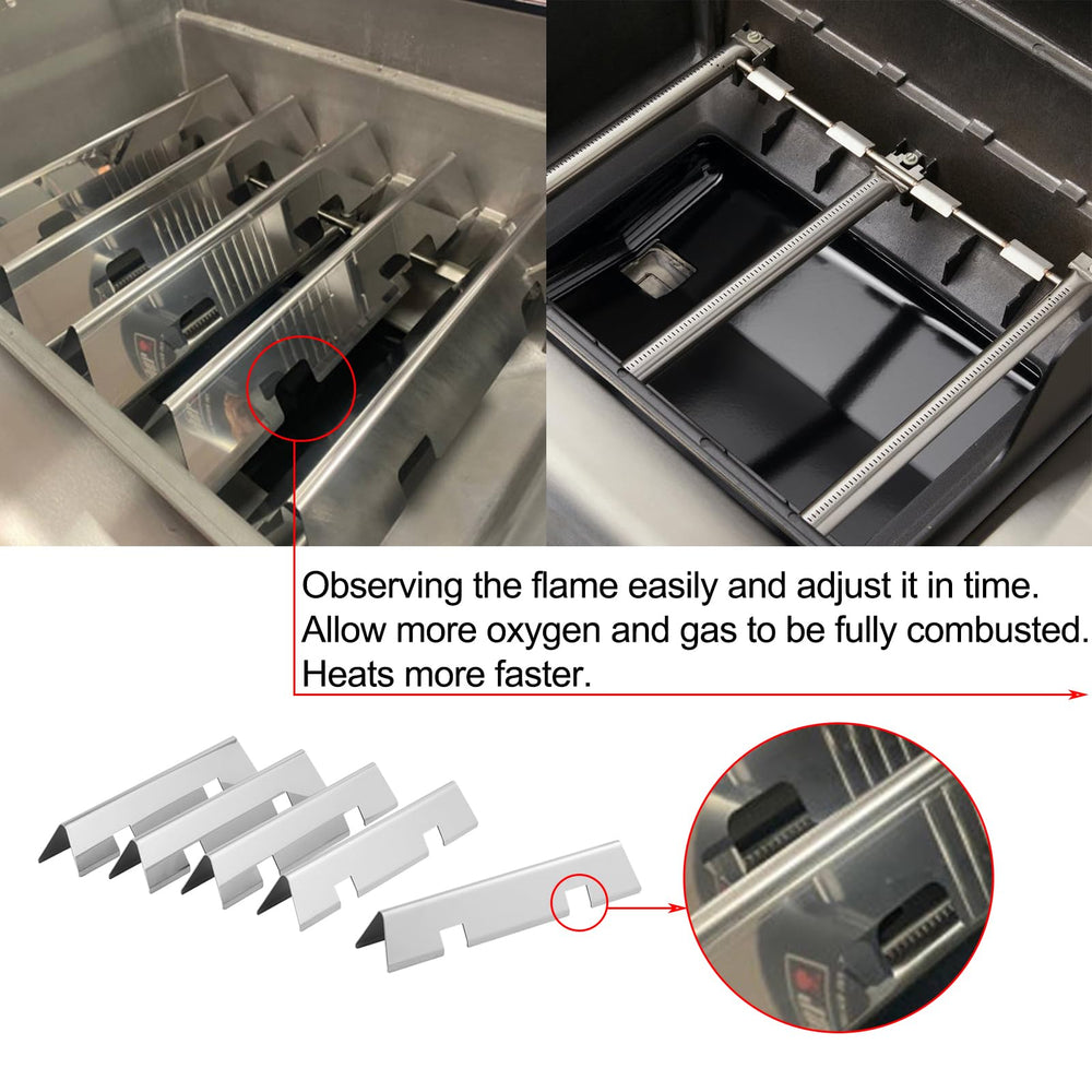 Oklagarden burner tubes side-by-side showing correct lengths and fit
