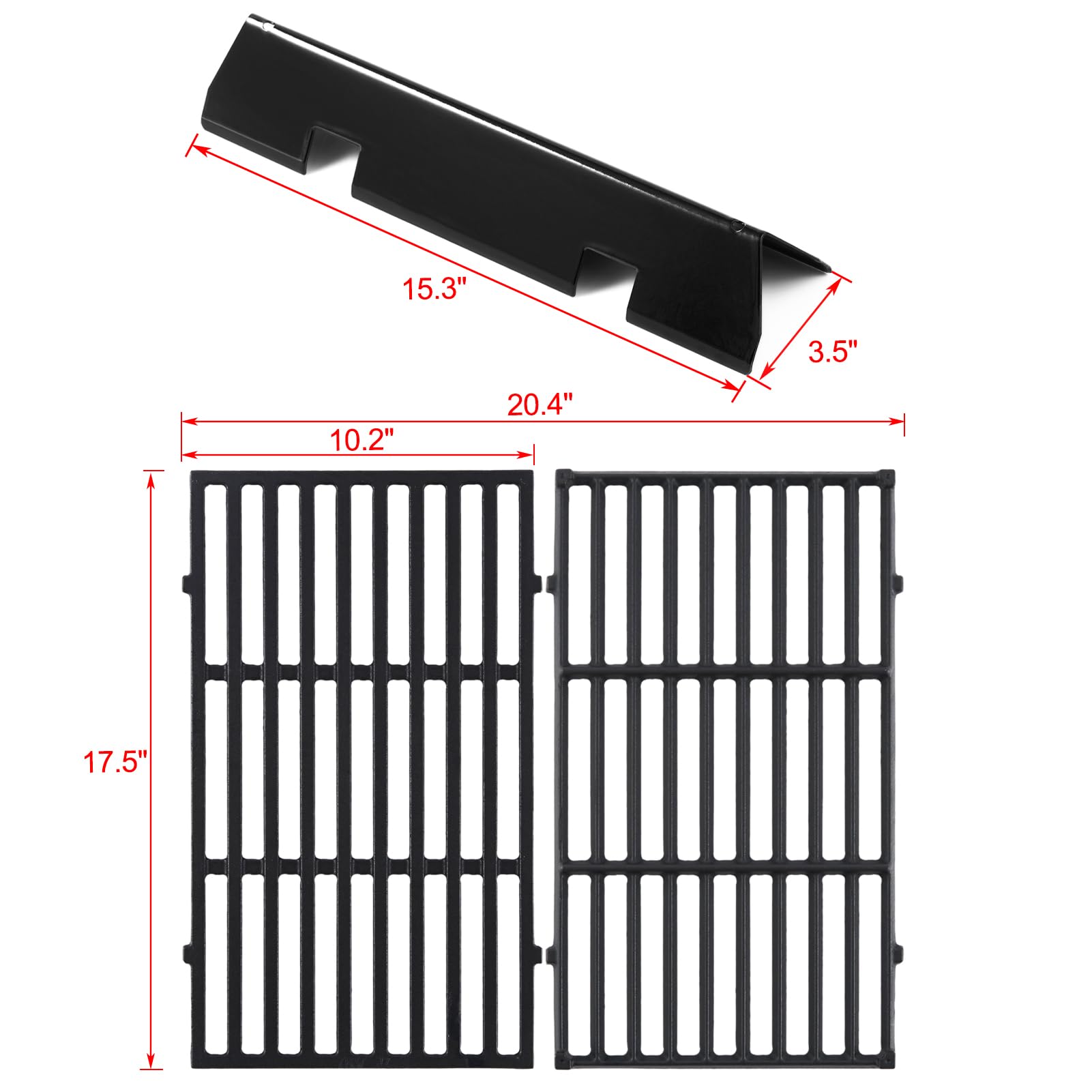 Oklagarden close-up of cast-iron grate texture for superior heat retention
