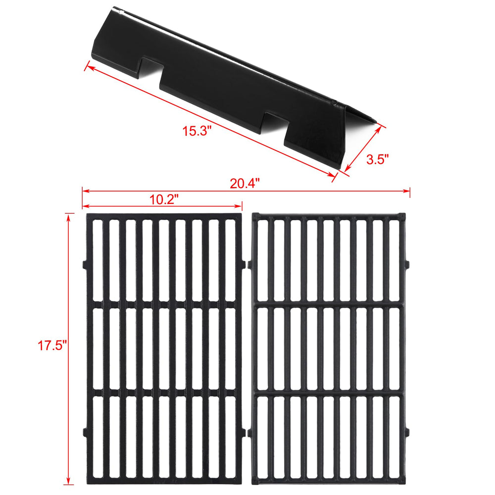 Oklagarden close-up of cast-iron grate texture for superior heat retention