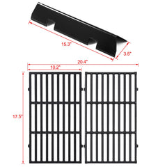 Oklagarden close-up of cast-iron grate texture for superior heat retention