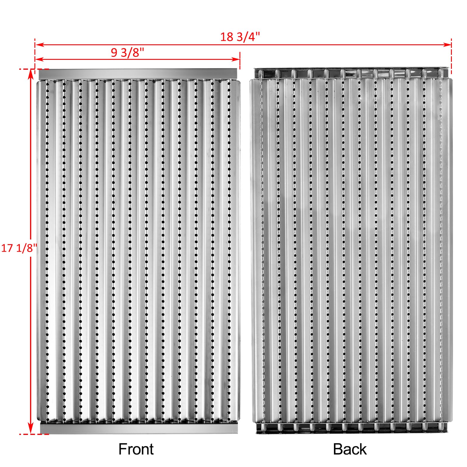 Oklagarden stainless steel plate close-up highlighting durable heat transfer