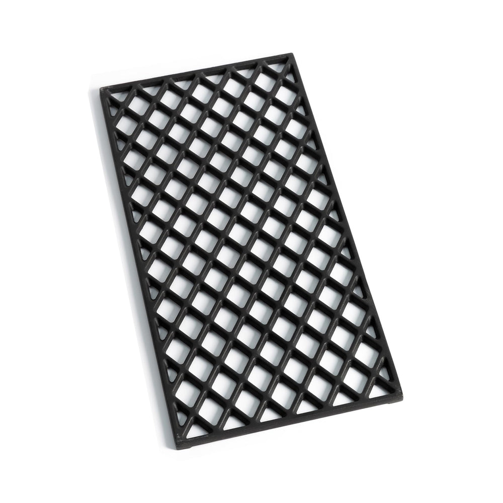Oklagarden front view of replacement grate showing fit and durable finish benefits